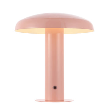 Suillius 11" Contemporary Bohemian Rechargeable/Cordless Iron Integrated LED Mushroom Table Lamp